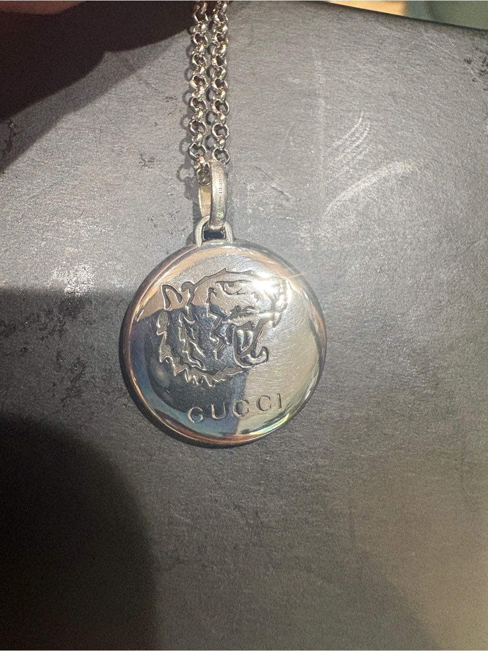 Gucci RARE  925 necklace tiger/blind for love🔥🔥 - Picture 7 of 10